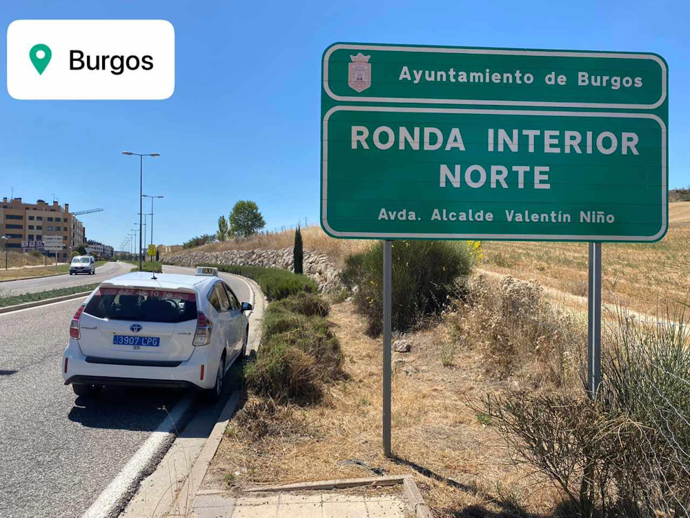 Taxi de León en Burgos