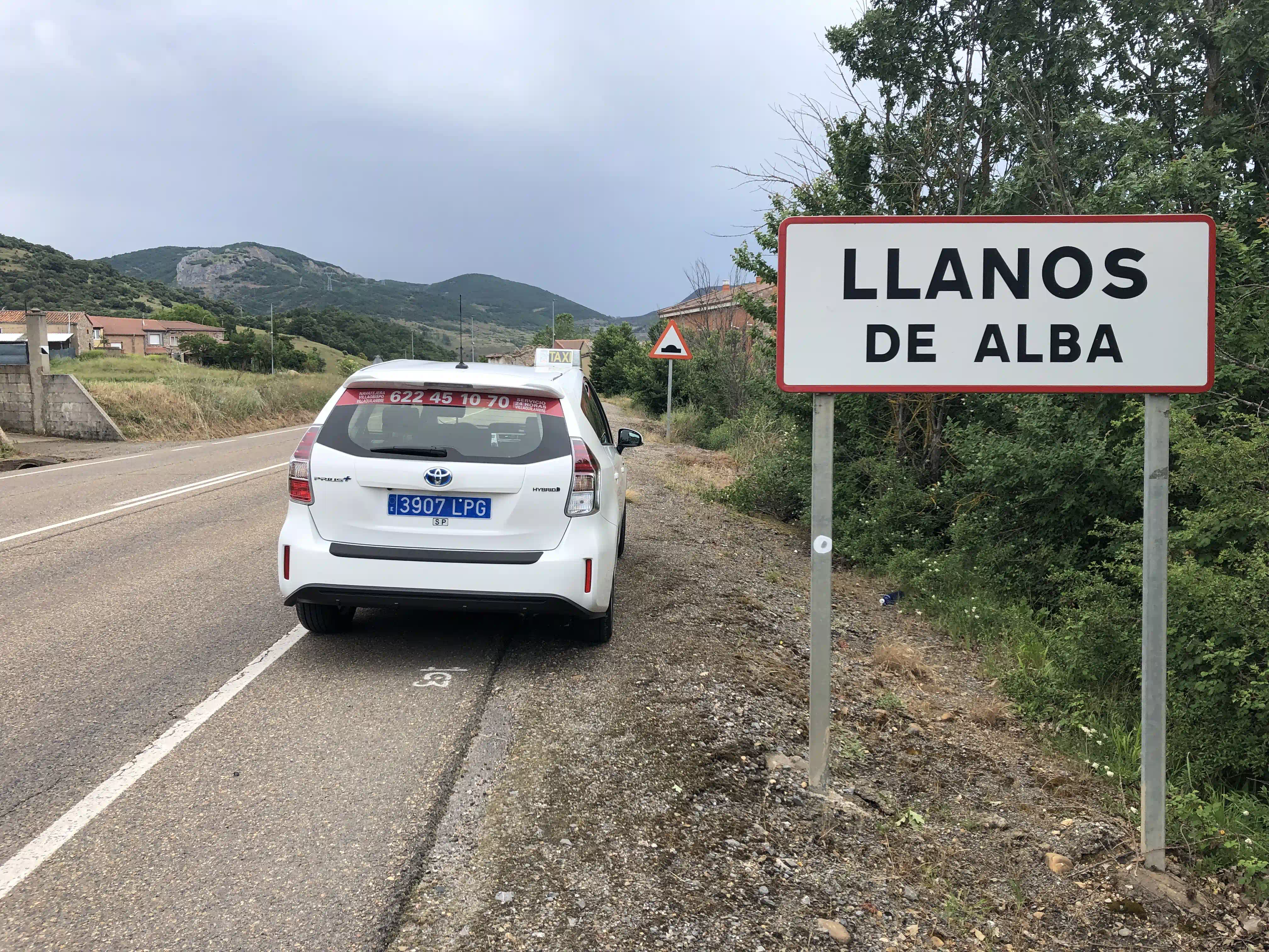 taxi llanos de Alba